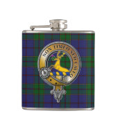 Strachan Tartan & Badge Heupfles (Voorkant)