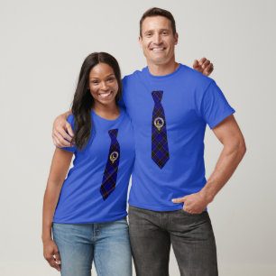 Strachan Tartan Das T-Shirt met Badge
