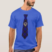 Strachan Tartan Necktie T-Shirt w/Badge (Voorkant)