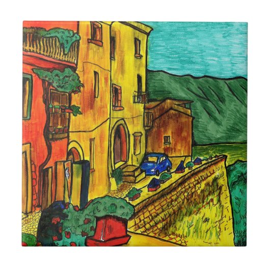 Strada di Artisti Tegeltje (Voorkant)