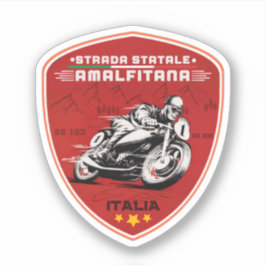 Strada statale 163 Amalfitana italiaanse apls gesc Sticker
