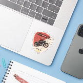 Strada statale 163 Amalfitana italiaanse apls Sticker (Laptop met iPhone)