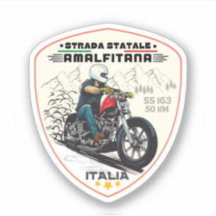 Strada statale 163 Amalfitana italian apls Sticker