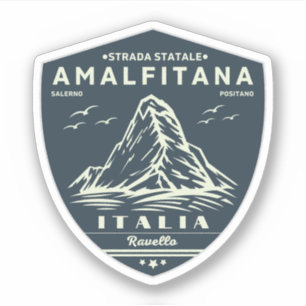 Strada statale 163 Amalfitana italian apls Sticker