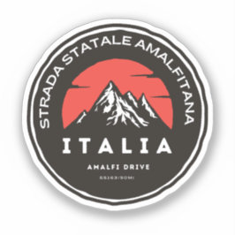 Strada statale 163 Amalfitana italian apls Sticker
