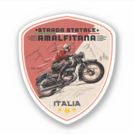 Strada statale 163 Amalfitana italian apls Sticker