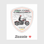 Strada statale 163 Amalfitana italian apls Sticker (Vel)