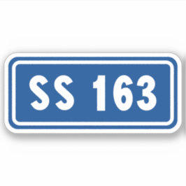 Strada statale 163 Amalfitana italian apls Sticker
