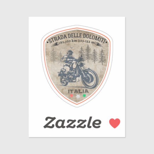 Strada statale 48 delle Dolomiti Sticker (Vel)
