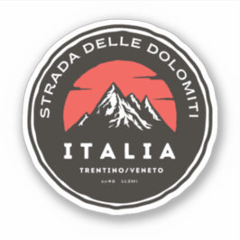 Strada statale 48 delle Dolomiti Sticker