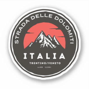 Strada statale 48 delle Dolomiti Sticker