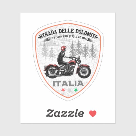 Strada statale 48 delle Dolomiti Sticker (Vel)