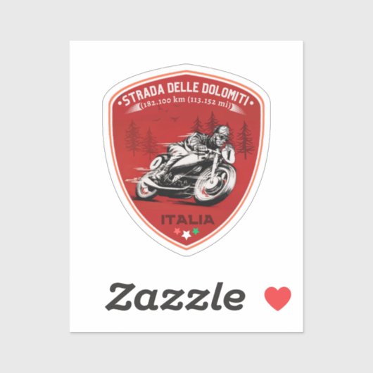 Strada statale 48 delle Dolomiti Sticker (Vel)