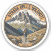 Strada statale 48 delle Dolomiti Sticker (Voorkant)