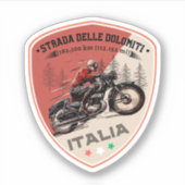 Strada statale 48 delle Dolomiti Sticker (Voorkant)