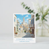 Straden Straat Dubrovnik Kroatië Reizen Briefkaart (Staand voorkant)