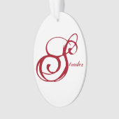 "Strader" Ornament met Live Laugh Love op rug (voorkant)