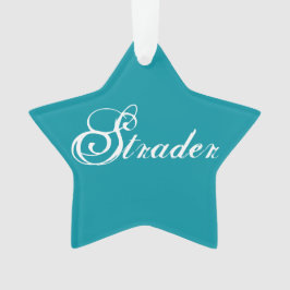 "Strader" Star Ornament