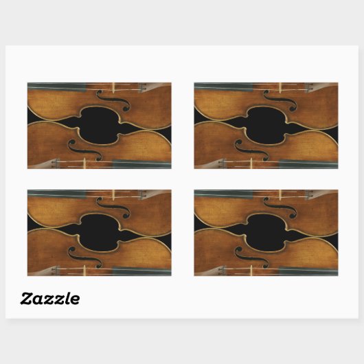 Stradivari Duo Rechthoekige Sticker (Vel)