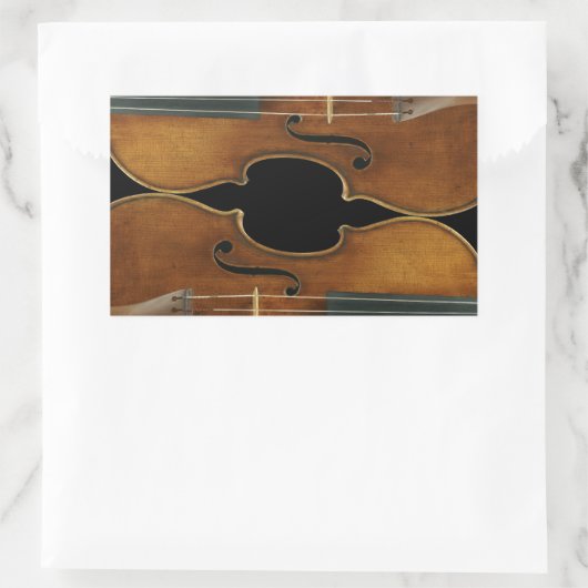 Stradivari Duo Rechthoekige Sticker (Tas)