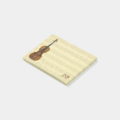 Stradivari Violin Bach Partita Manuscript Monogram Post-it® Notes (Schuin)