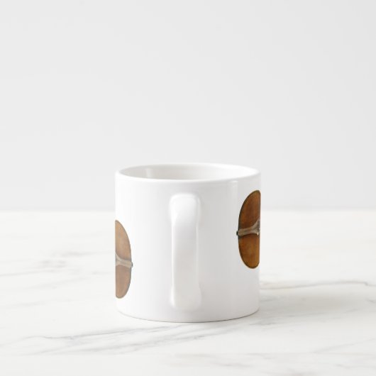 Stradivari Violin Duo, gereproduceerd op de Espres Espresso Kop (Achterkant)