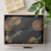 Stradivari Violin Ensemble on Black Tissuepapier (Geschenk)