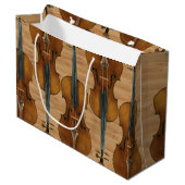 Stradivari Violin Quintet over het effect van hout Large Cadeautasje (Voorkant Gekanteld)