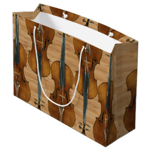 Stradivari Violin Quintet over het effect van hout Large Cadeautasje