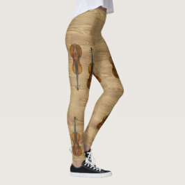 Stradivarius Violins op houtenlantaarns Leggings
