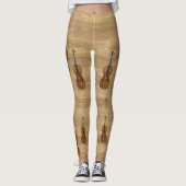 Stradivarius Violins op houtenlantaarns Leggings (Voorkant)