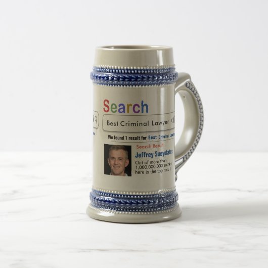 Strafadvocaat Funny Custom Best Search Gift Mok (Voorkant rechts)