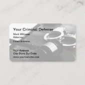 Strafadvocaat Modern Business Visitekaartje (Voorkant)