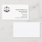 Strafadvocaat Visitekaartje (Voorkant / Achterkant)