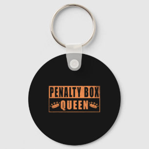 Strafbank Koningin Grappig IJshockey  Sleutelhanger