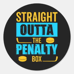 Straffen Box Hockey Ronde Sticker