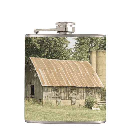 Strafford Mo Barn Antiek Heupfles (Voorkant)