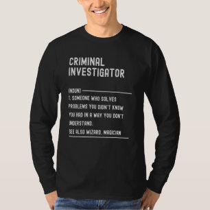 Strafonderzoeker Definitie Functie Titel T-shirt