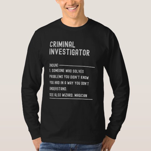 Strafonderzoeker Definitie Functie Titel T-shirt (Voorkant)