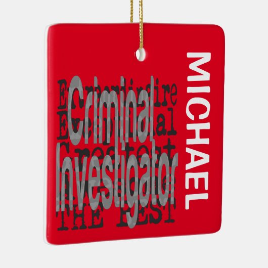 Strafonderzoeker Extraordinaire CUSTOM Keramisch Ornament (Rechts)