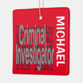 Strafonderzoeker Extraordinaire CUSTOM Keramisch Ornament (Links)