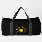 Strafrecht "Gerechtigheid zal nooit rusten" 2024 Plunjezak (Achterkant)