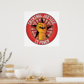 Strafrecht is macht poster (Keuken)