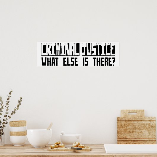 Strafrecht Wat is er nog meer? Poster (Keuken)