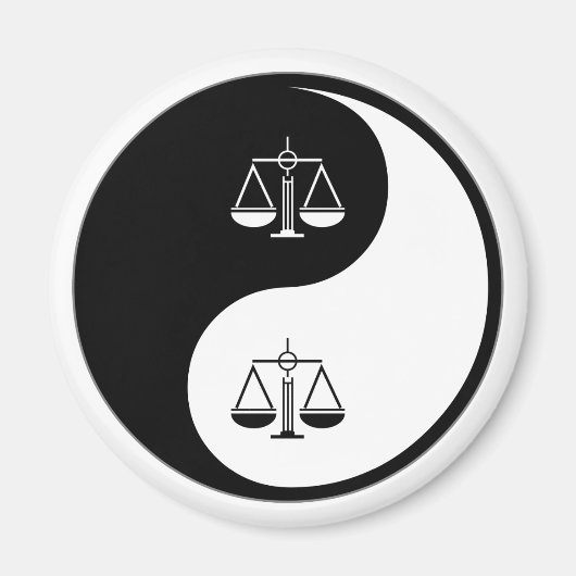 Strafrecht Yin Yang Magneet (Voorkant)