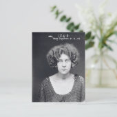 strafrechtelijk Vrouw - Mok zwart-wit Briefkaart (Staand voorkant)