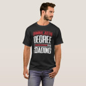 Strafrechtelijke graad van laden advocaat-generaal t-shirt (Voorkant volledig)