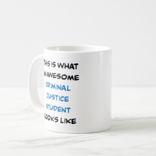 Strafrechtstudent, geweldige koffiemok (Voorkant links)