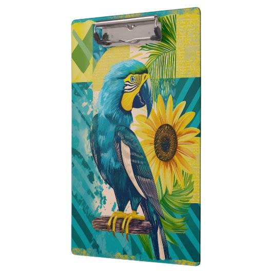 Strahlender Ara im Sonnenschein Klembord (Links)
