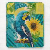 Strahlender Ara im Sonnenschein Muismat (Voorkant)